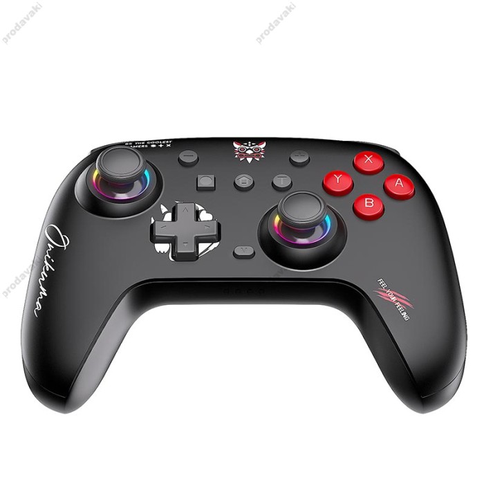 Джойстик ігровий контролер Onikuma C1 wireless gamepad 3D axis RGB 8h Black